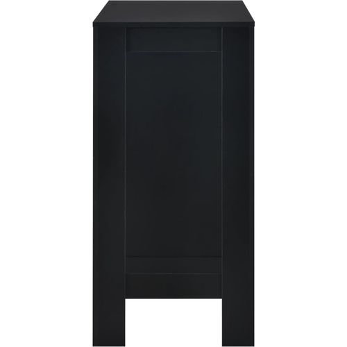 Barski stol s policom crni 110 x 50 x 103 cm slika 21