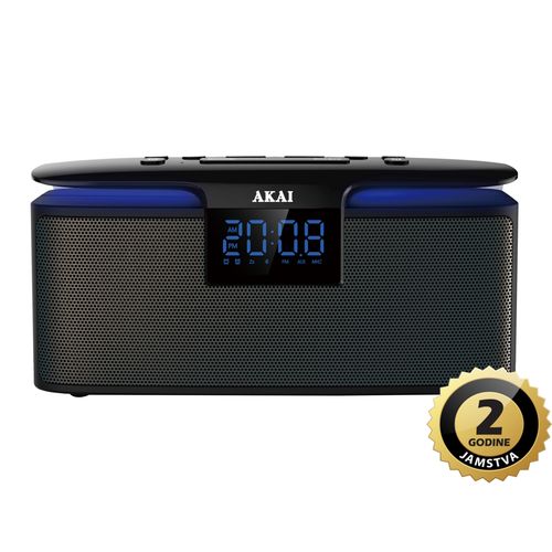 AKAI budilica, FM radio, BT, HandsFree, USB, microSD, baterija, svjetlo ABTS-M10 slika 1