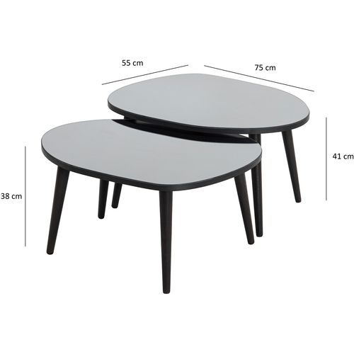 Gusto - Black, Fume Black
Fume Nesting Table (2 Pieces) slika 6