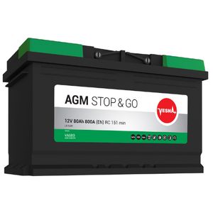 VESNA AGM Stop & Go Akumulator 12V, 80Ah, D