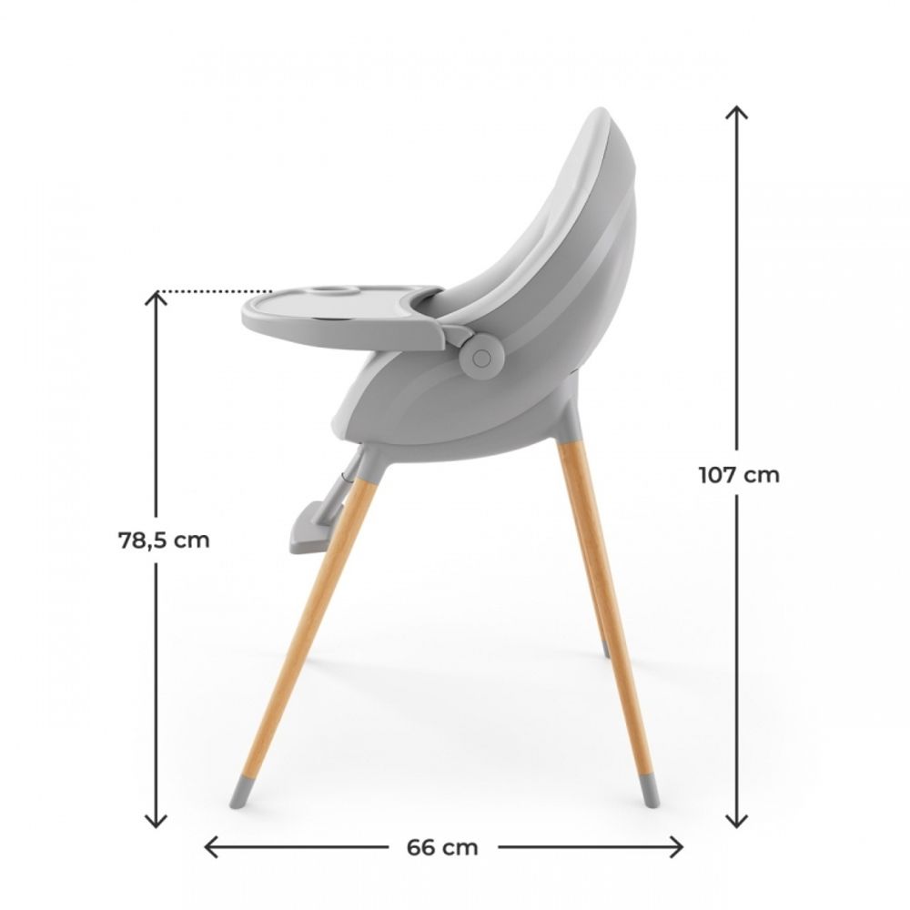 Kinderkraft Hranilica Fini Up 2u1, Grey slika 7