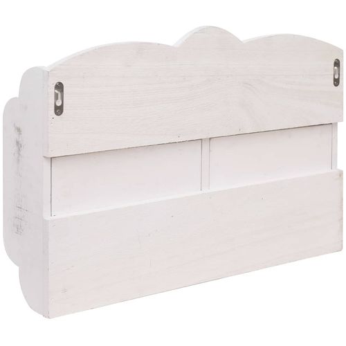 284239 Wall Mounted Coat Rack White 50x10x34 cm Wood slika 24