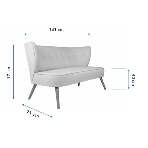 Atelier Del Sofa Dvosjed, Bienville - Peanut Green slika 8