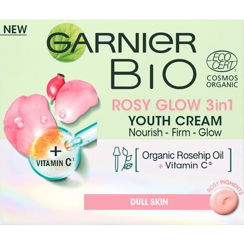Garnier Bio Rosy Glow 3 u 1 krema za mlađi izgled kože 50 ml slika 1