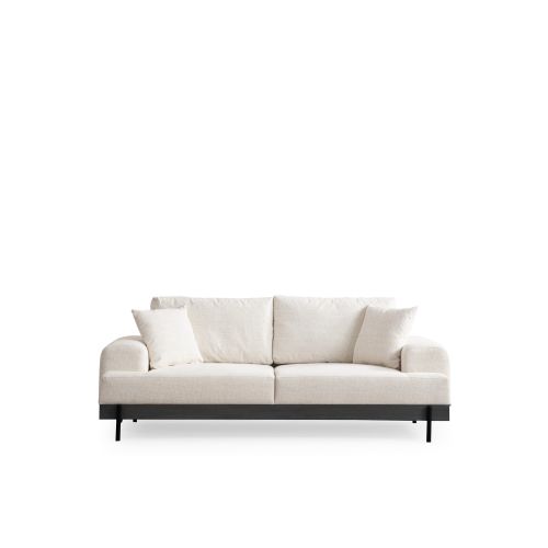 Atelier Del Sofa Trosjed, Eti Black 3 Seater - White slika 8