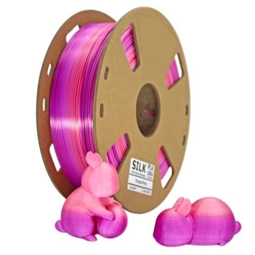 3DP-PLA-SK-01-RP PLA Svilenkasti duga Filament za 3D stampac 1.75mm, kotur 1KG red/purple slika 3