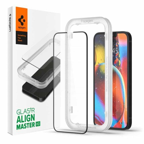 SPIGEN ALIGNMASTER GLASS TR. KALJENO STAKLO ZA iPHONE 13/13 PRO slika 1