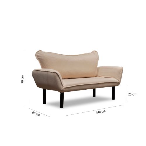 Atelier Del Sofa Dvosjed na razvlačenje CHATTO bež, Chatto - Cream slika 7