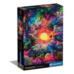 Clementoni CL35530 Puzzle 500 COLORBOOM PSIHODELIČNA DŽUNGLA, 500kom