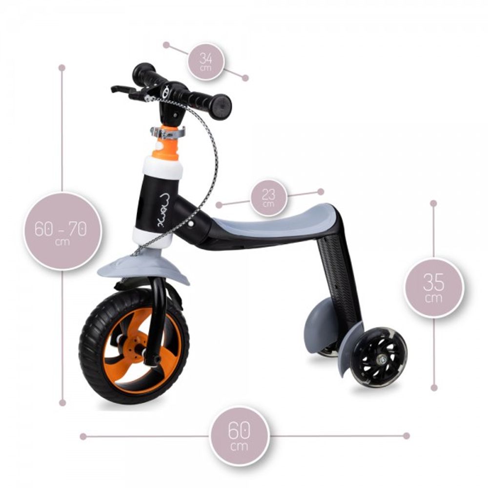 MoMi Trotinet guralica Elios, Orange slika 5