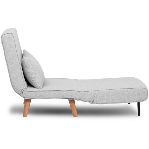 Folde Single - Teddy Fabric - Grey Grey 1-Seat Sofa-Bed slika 12
