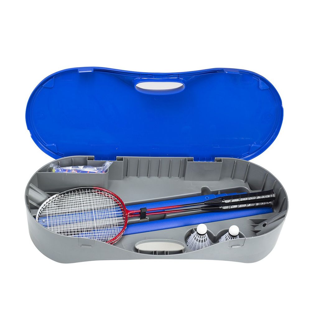 Zsb2 set 2u1 mreža za badminton + tenis + 2 rakete + 3 lopte + kovčeg nils slika 2