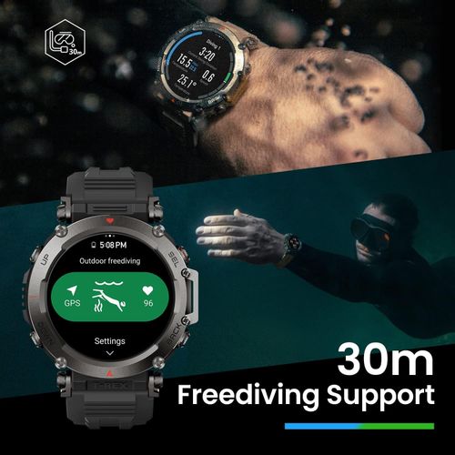 Amazfit T-REX Ultra pametni sat, crni slika 6