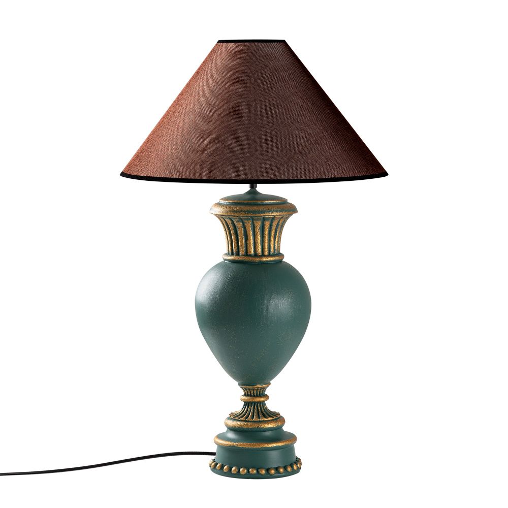 ELEGANZE-5323 Zelena-Smeđa Stolna Lampa slika 4
