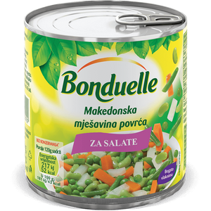 Bonduelle makedonska mješavina povrća 400g, ocjeđene mase 240g