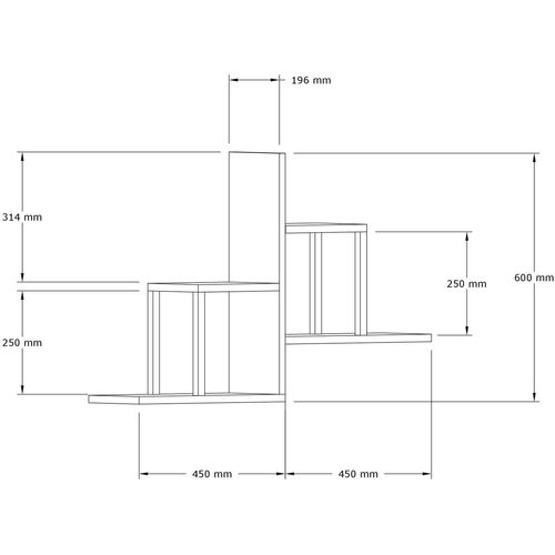 Diana - White White Wall Shelf slika 5