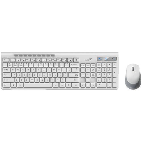 Genius SlimStar 8230 Wireless USB YU bela tastatura+ miš slika 1