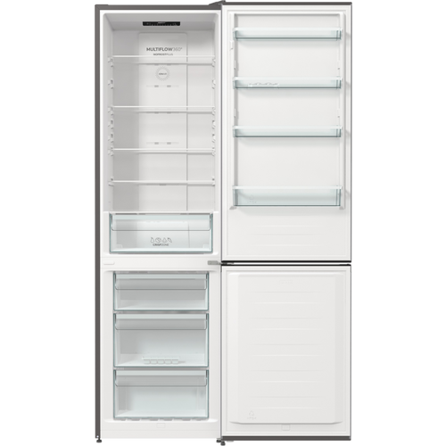 Gorenje NRK6202ES4 Kombinovani frižider, NoFrost, Visina 200 cm, Širina 60 cm, Siva boja slika 4