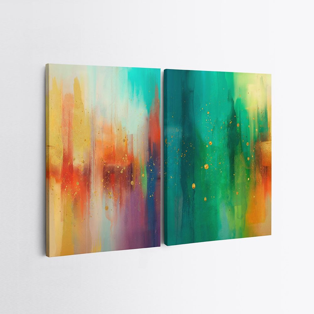 Dekorativna Slika na Platnu u Boji, 50 x 70 cm (2 Dijela) - izložbeni artikl (oštećenja ambalaža) slika 2