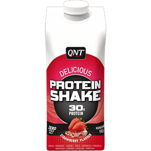 QNT Delicious Whey Shake, Jagoda, 330, ml slika 1