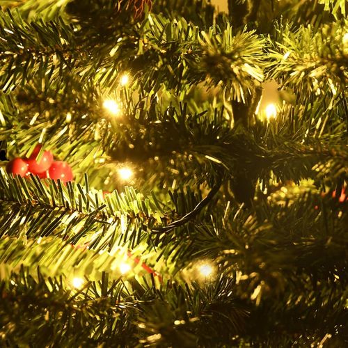 LED umjetna božićna drvca 2 kom s vijencem i girlandom slika 13