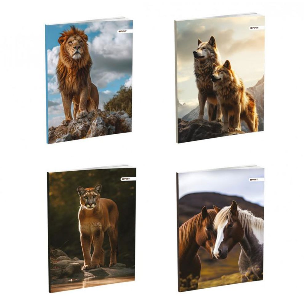 Sveska Premium A5 Animals 409243, MP, latajn, 52 lista, sorto slika 1