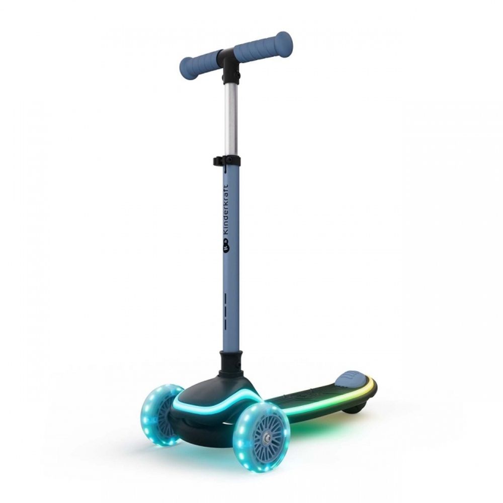 Kinderkraft Romobil sa LED svjetlećim točkovima Raket Up, Blue slika 5