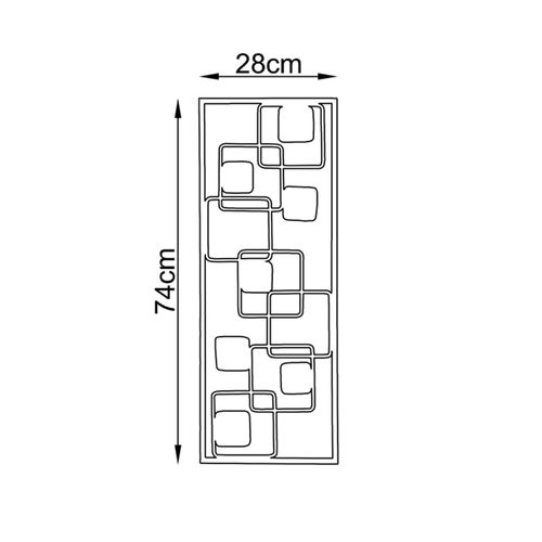 Wallity Metalna zidna dekoracija, Sarı Yokus slika 3