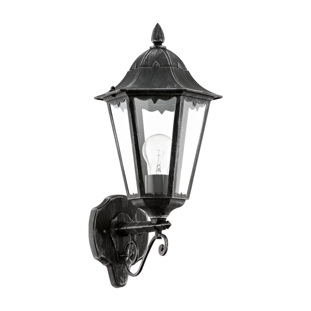 Eglo Navedo Vanjska Zidna Lampa - Crna/Srebrna, E27 slika 3