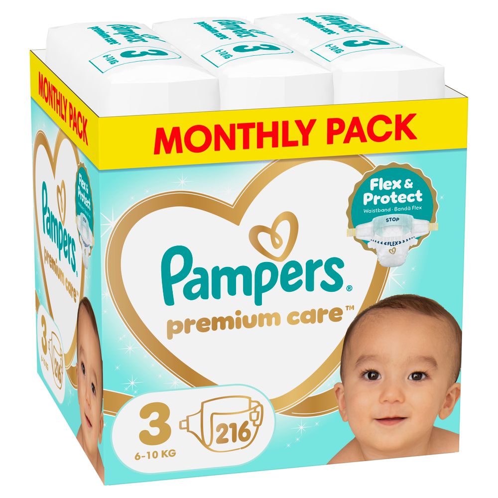 Pampers Premium Care pelene mjesečno pakovanje slika 2