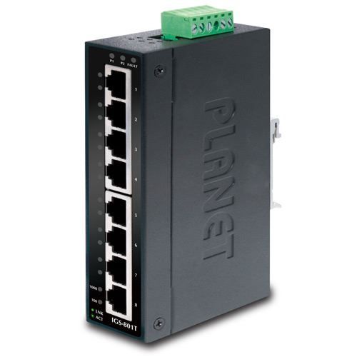 Planet Industrial 8-Port Gigabit Industrial Switch w wide operating Temp slika 1