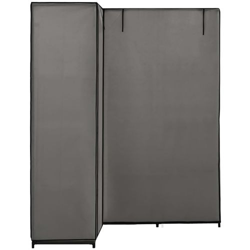 282452 Corner Wardrobe Grey 130x87x169 cm slika 4