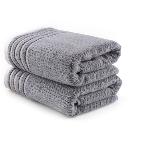 Mayra - Dark Grey Dark Grey Bath Towel Set (2 Pieces) slika 1
