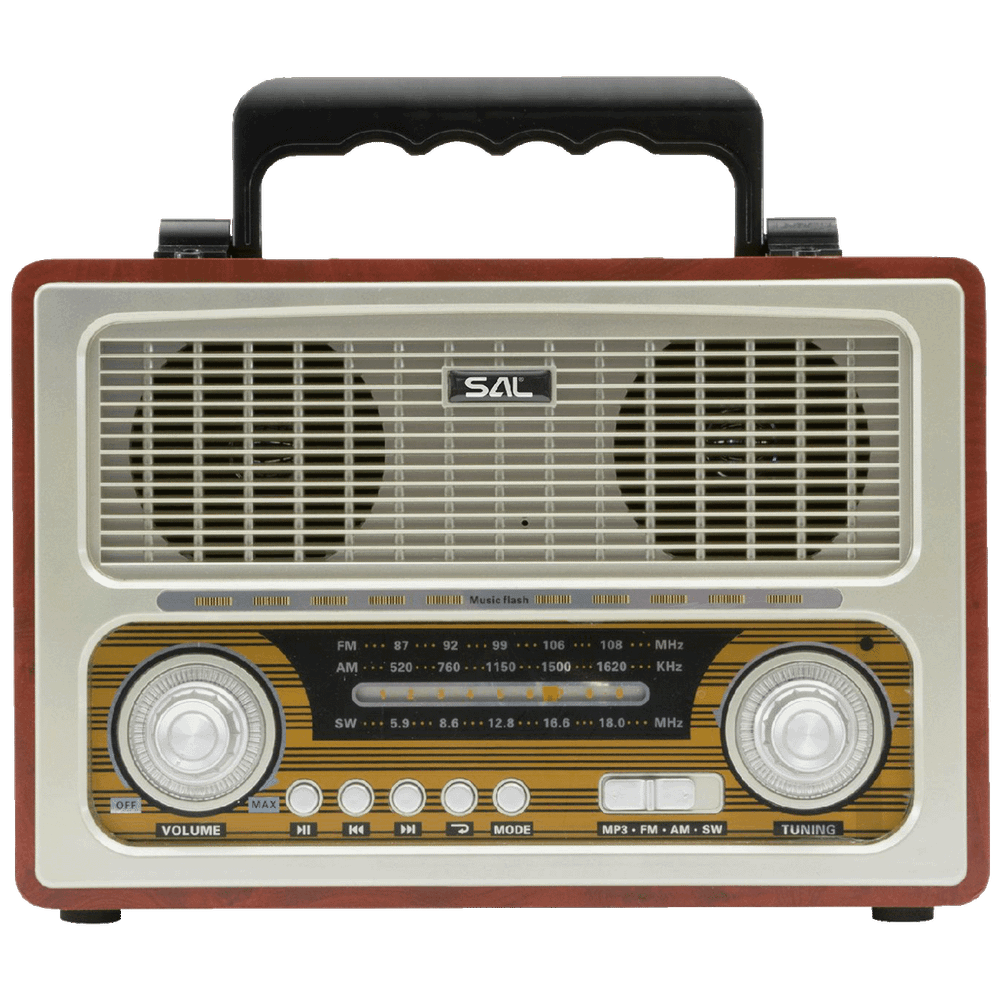 SAL Retro radio + BT bežični zvučnik, 4in1, FM, MP3, AUX - RRT3 slika 2
