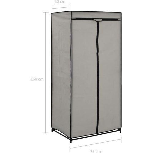 282440 Wardrobe Grey 75x50x160 cm slika 45