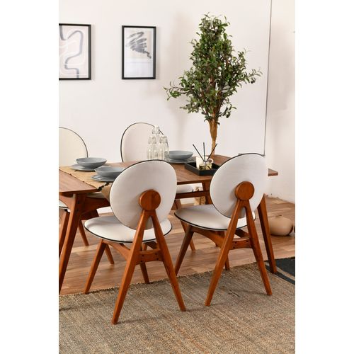 Touch Wooden - Cream Walnut
Cream Table & Chairs Set (5 Pieces) slika 2