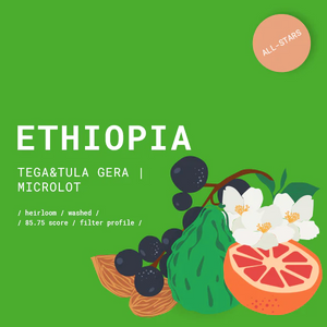 GOAT Story, Ethiopia Tega&Tula Gera Washed kava, Filter, 250g