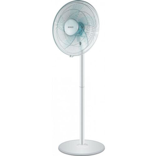 SOGO Ventilator samostojeći, 16", 40 cm, oscilacija, okrugla baza, 5 lopatica, 50 W, bijela boja slika 1