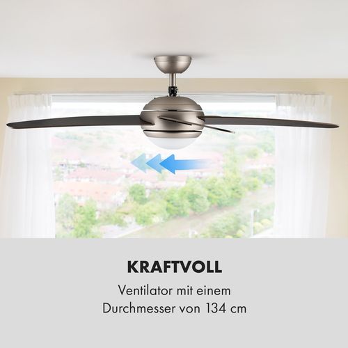 Klarstein Bolero stropni ventilator sa svjetlom, Orah slika 13