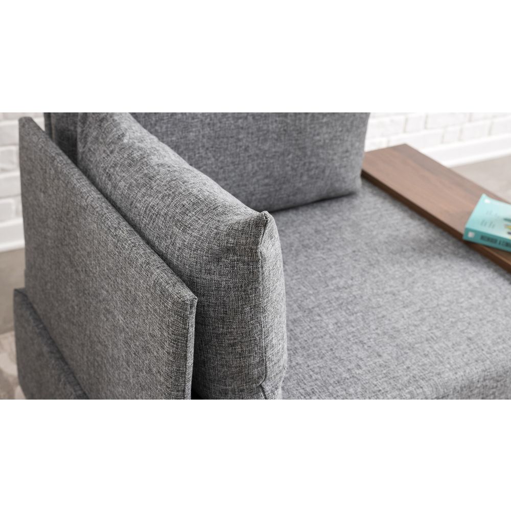 Fly Fotelja Lijeva - Siva 1-Sjedalna Sofa slika 5