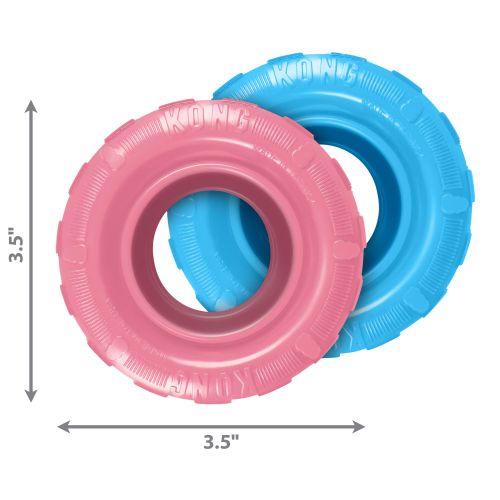 KONG PUPPY Igračka za pse, Tyres Small 8,89x8,89 cm slika 5
