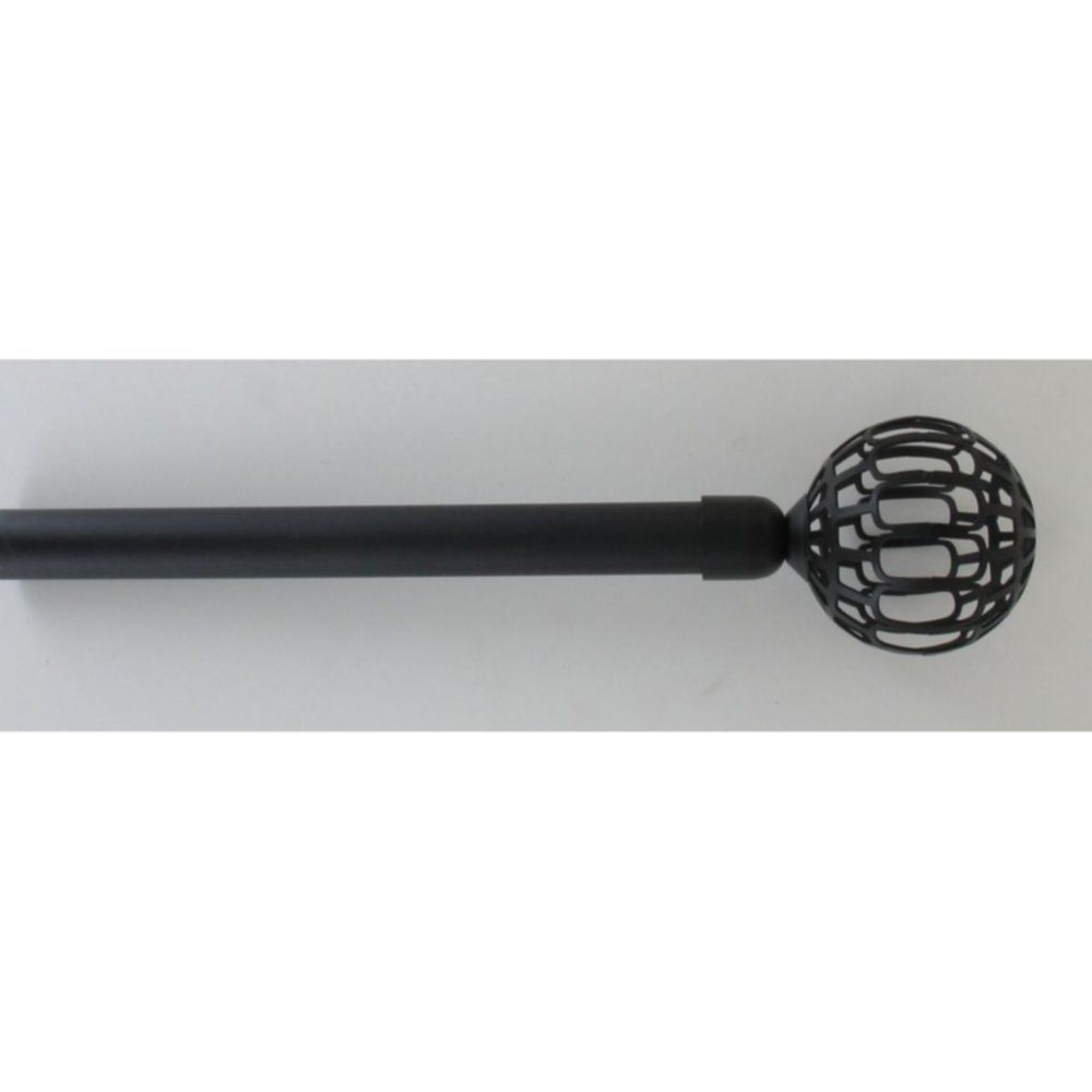 Luance set karniša, razvlačni, o16-19, 120-210 cm, facette - crna slika 1