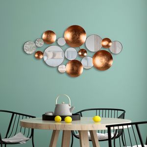 Infinity - 2 Multicolor Decorative Metal Wall Accessory