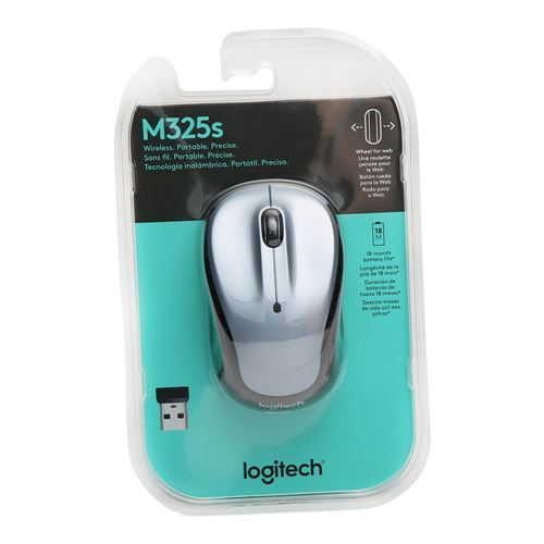 Logitech M325s Wireless Mouse, Light Silver slika 3