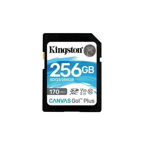 Kingston SDG3/256GB 256GB SDXC, Canvas Go! UHS-1 U3 V30, up to 170MB/s read and 90MB/s write, 4K2K slika 1