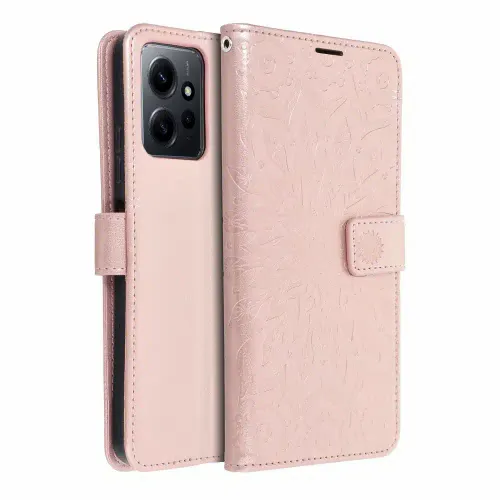 MEZZO Book case for XIAOMI Redmi NOTE 12 5G mandala rose gold slika 2