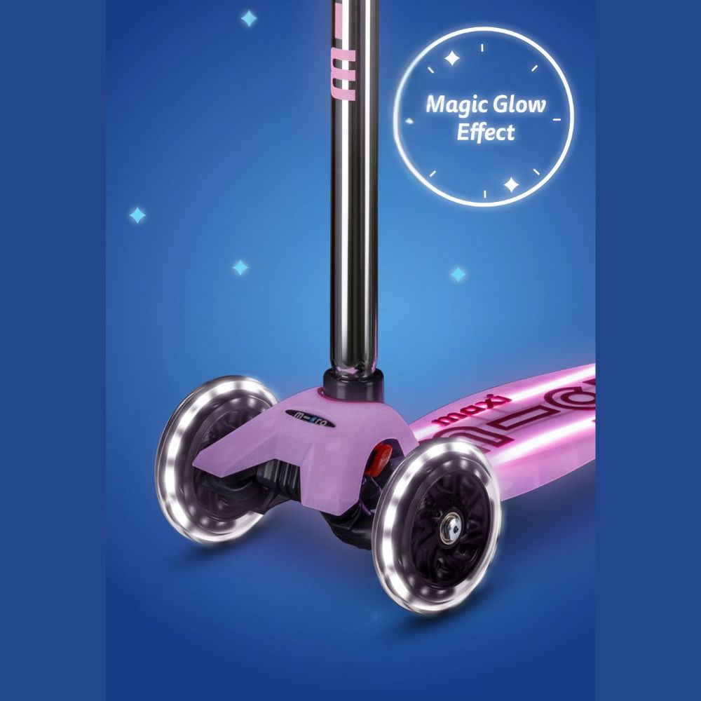 Micro Romobil Maxi Deluxe Glow LED Plus, Luminous Purple slika 4
