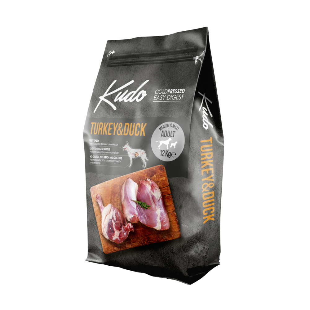 Kudo Adult Medium/Maxi puretina i patka 12 kg slika 1