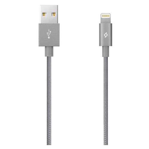 Ttec Kabel - MFi (Apple license) - Lightning to USB (1,20m) - Grey - Alumi Cable slika 1