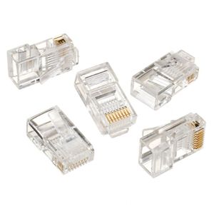 LC-8P8C-001/10  Modular plug RJ45 8P8C 30u CAT5 UTP gold plated, 10 u pakovanju / CENA PO PAKOVANJU